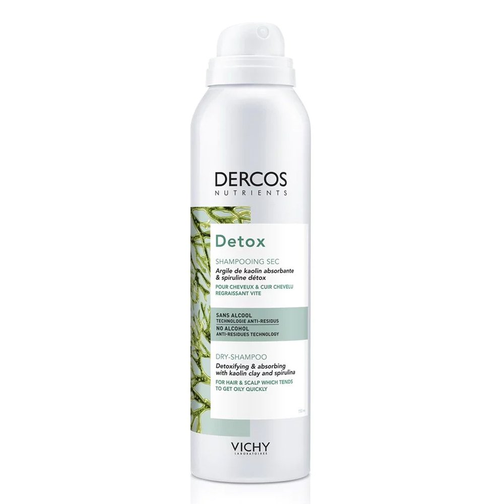 Vichy Dercos Nutrients Detox Dry Shampooing Sec Ξηρό Σαμπουάν Χωρίς Λούσιμο, 150ml