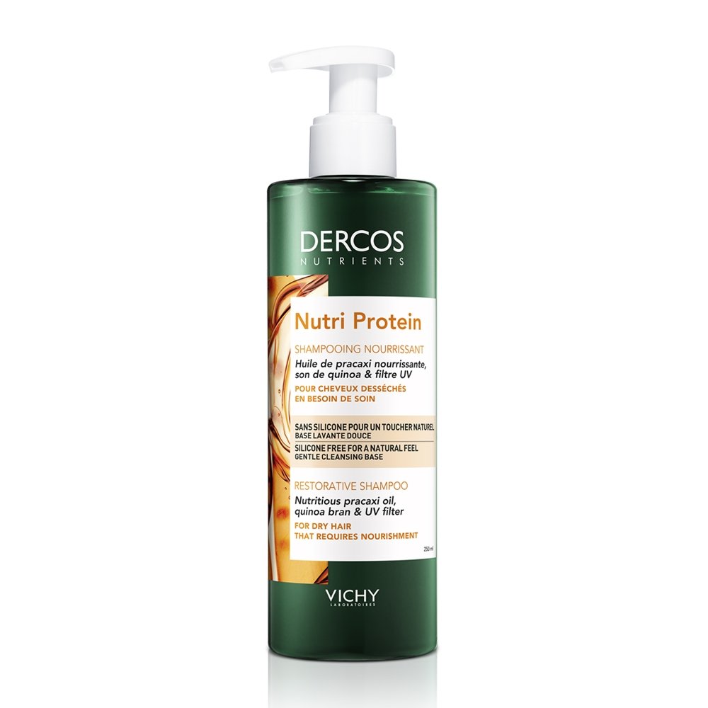 Vichy Dercos Nutrients Nutri Protein Shampoo Σαμπουάν Αναδόμησης για Ξηρά Μαλλιά, 250ml
