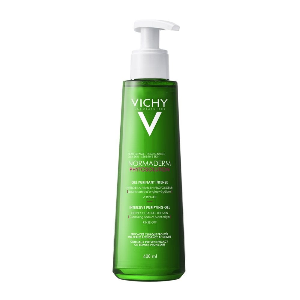 Vichy Normaderm Phytosolution Purifying Cleansing Gel Τζελ Εντατικού Καθαρισμού για Λιπαρές Επιδερμίδες με Τάση Ακμής, 400ml