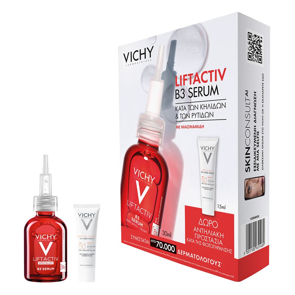 Vichy Promo Liftactiv Specialist B3 Serum Ορός Προσώπου κατά των Κηλίδων 30ml & Capital Soleil UV-Age Daily 15ml, 1σετ