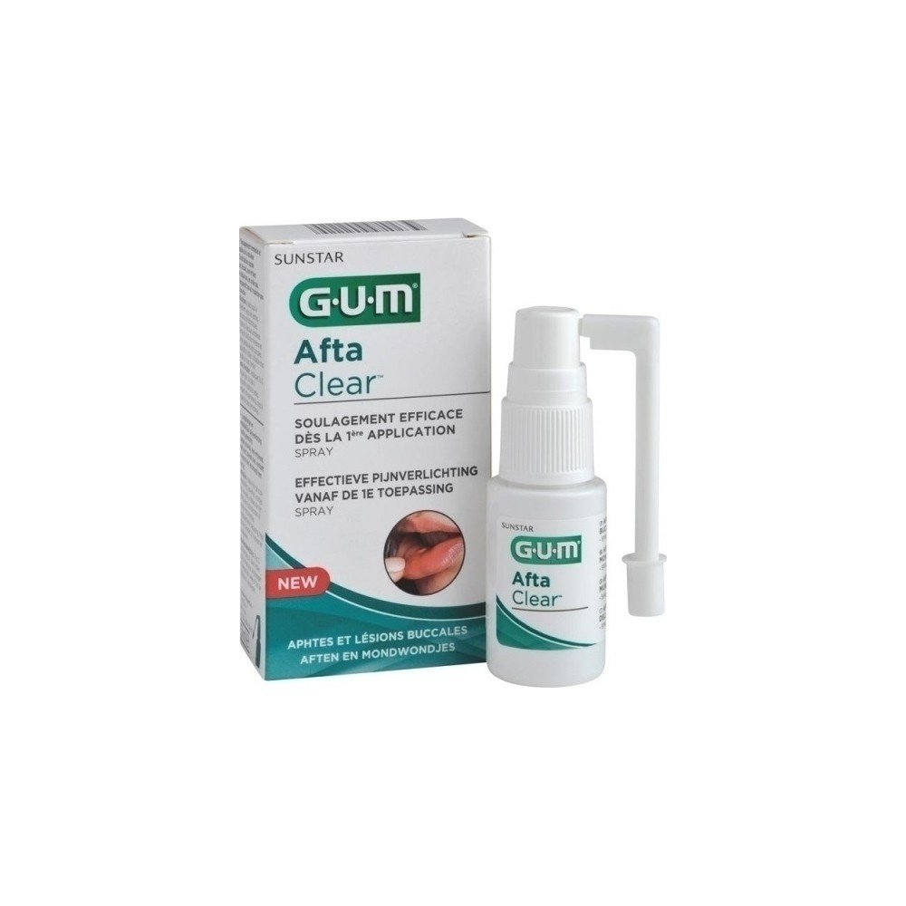 Gum Afta Clear Spray για τις Στοματικές Άφθες 15ml