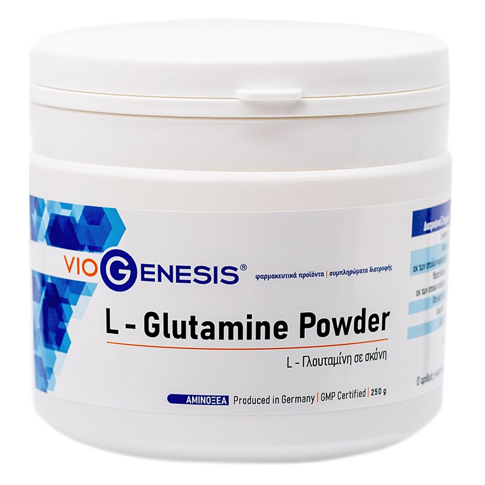 Viogenesis L-Glutamine Powder L- Γλουταμίνη σε Μορφή Σκόνης, 250gr