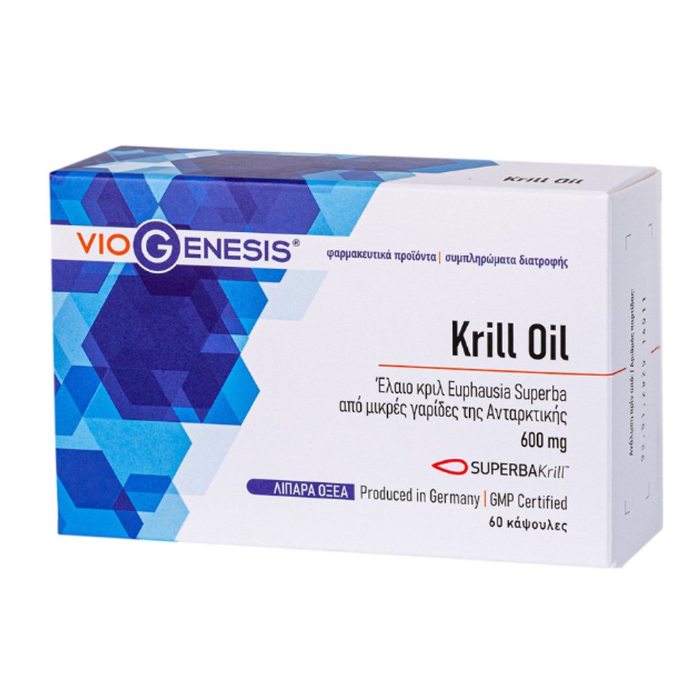 Viogenesis Krill Oil Superba 1200 mg, 60 softgels