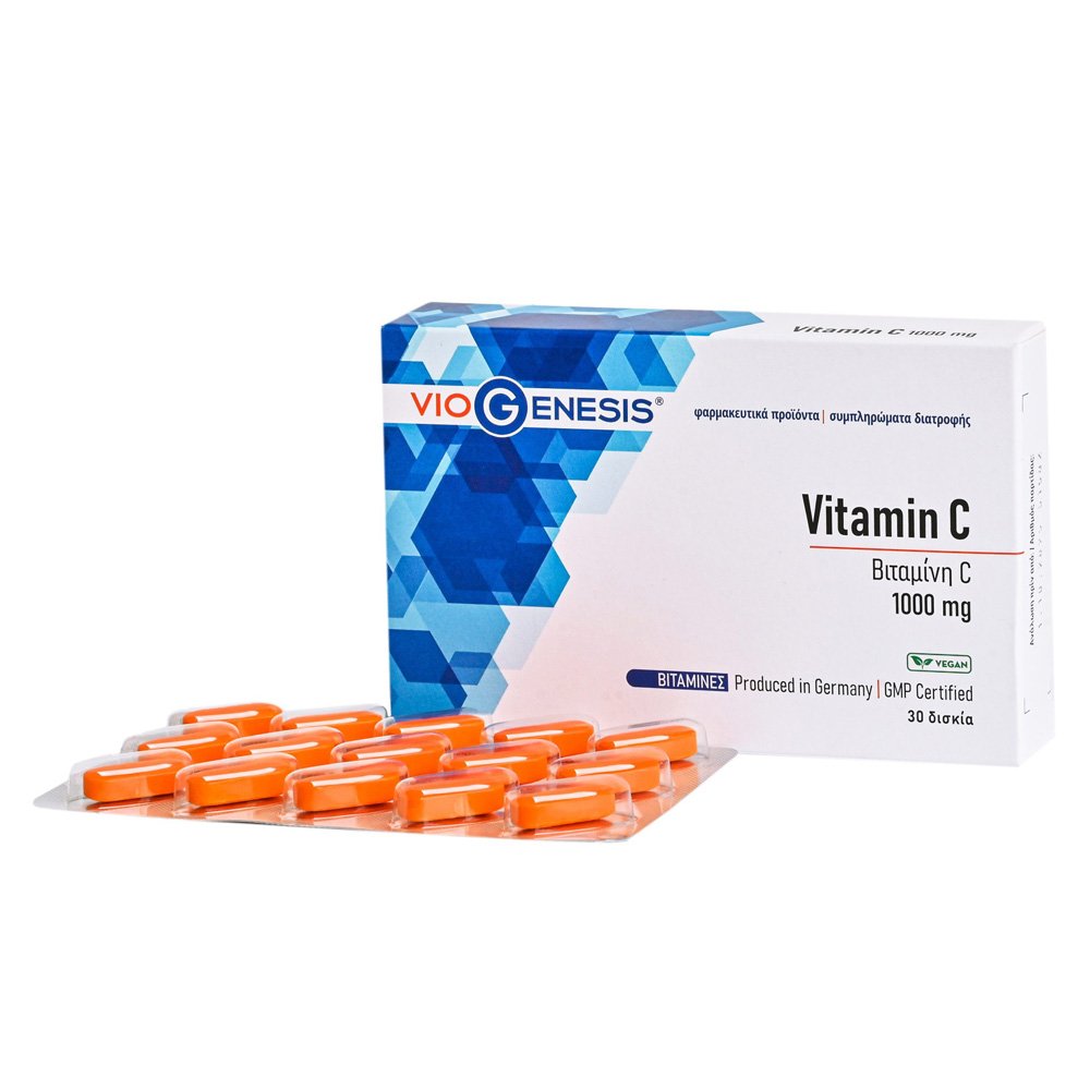 Viogenesis Vitamin C 1000mg, 30 ταμπλέτες