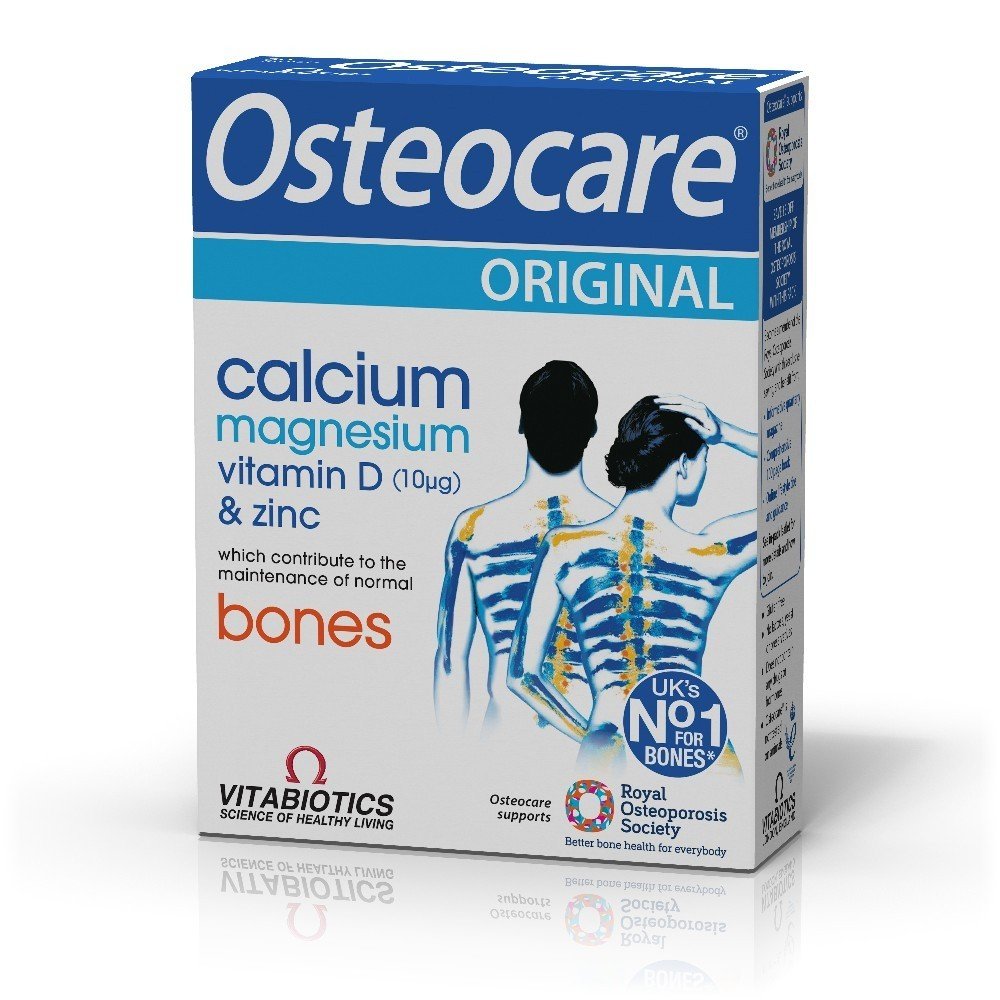 Vitabiotics Osteocare για Υγιή Οστά, Ασβέστιο, Βιταμίνη D3, Μαγνήσιο Και Ψευδάργυρος, 30tabs