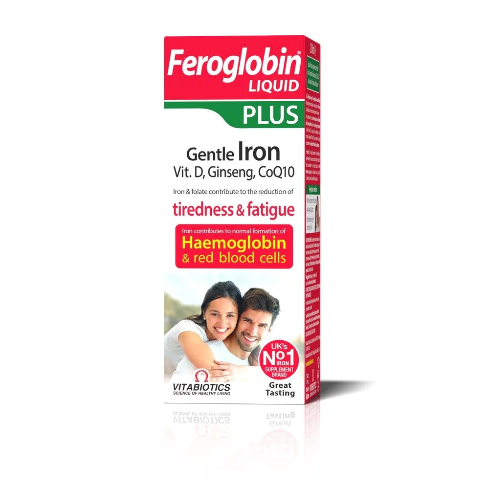 Vitabiotics Feroglobin Liquid Plus Συμπλήρωμα Σιρόπι Σιδήρου, 200ml Vitabiotics Feroglobin Liquid Plus Συμπλήρωμα Σιρόπι Σιδήρου, 200ml