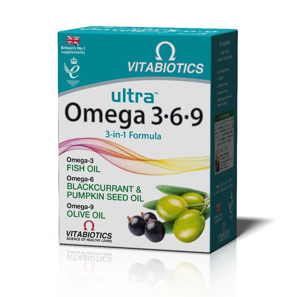 Vitabiotics Ultra® Omega 3-6-9 Συμπλήρωμα Διατροφής με Ωμέγα 3-6-9, 60caps