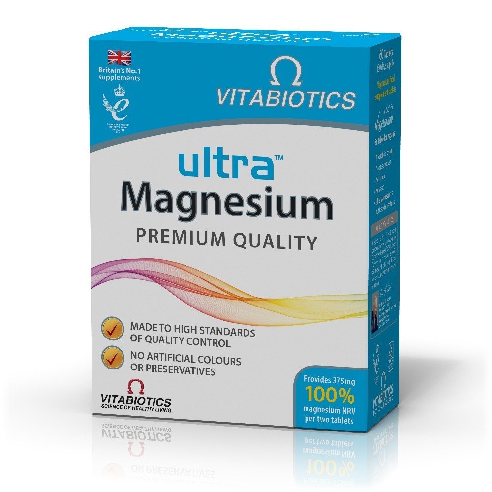 Vitabiotics Ultra Magnesium Premium Quality Συμπλήρωμα Διατροφής με Μαγνήσιο , 60tabs