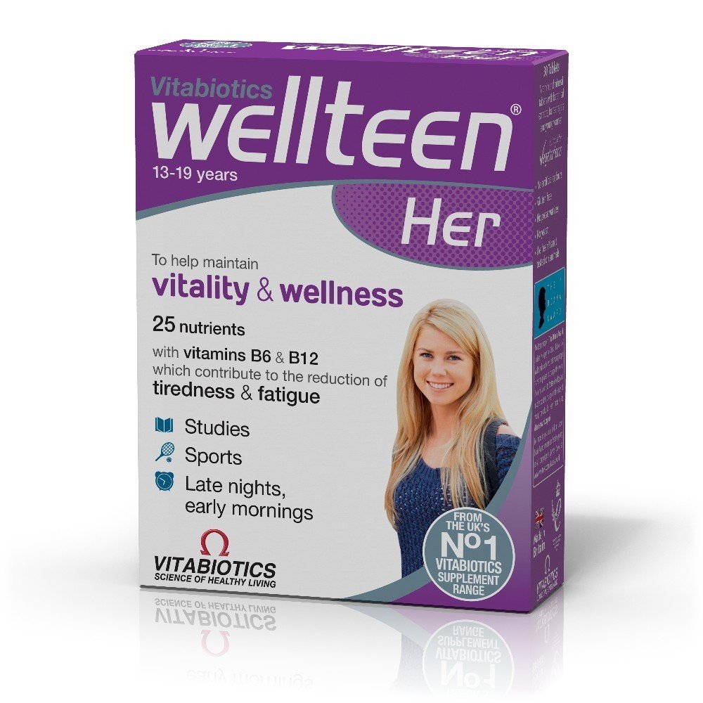 Vitabiotics Wellteen Her Συμπλήρωμα Διατροφής για Νέα Κορίτσια, 30 tabs