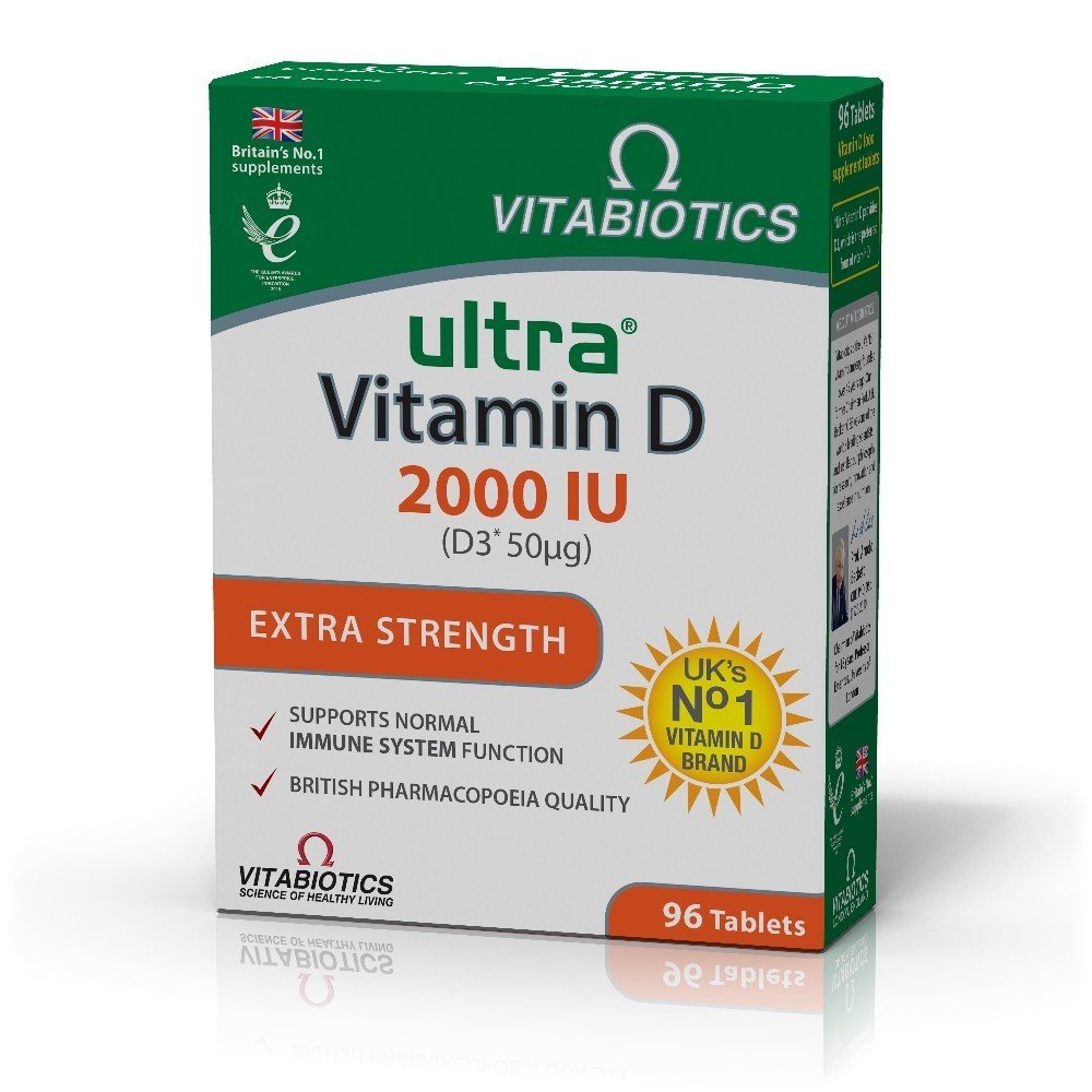 Vitabiotics Ultra Vitamin D3 2000 IU,  Συμπλήρωμα Διατροφής με Βιταμίνη D3, 96tabs