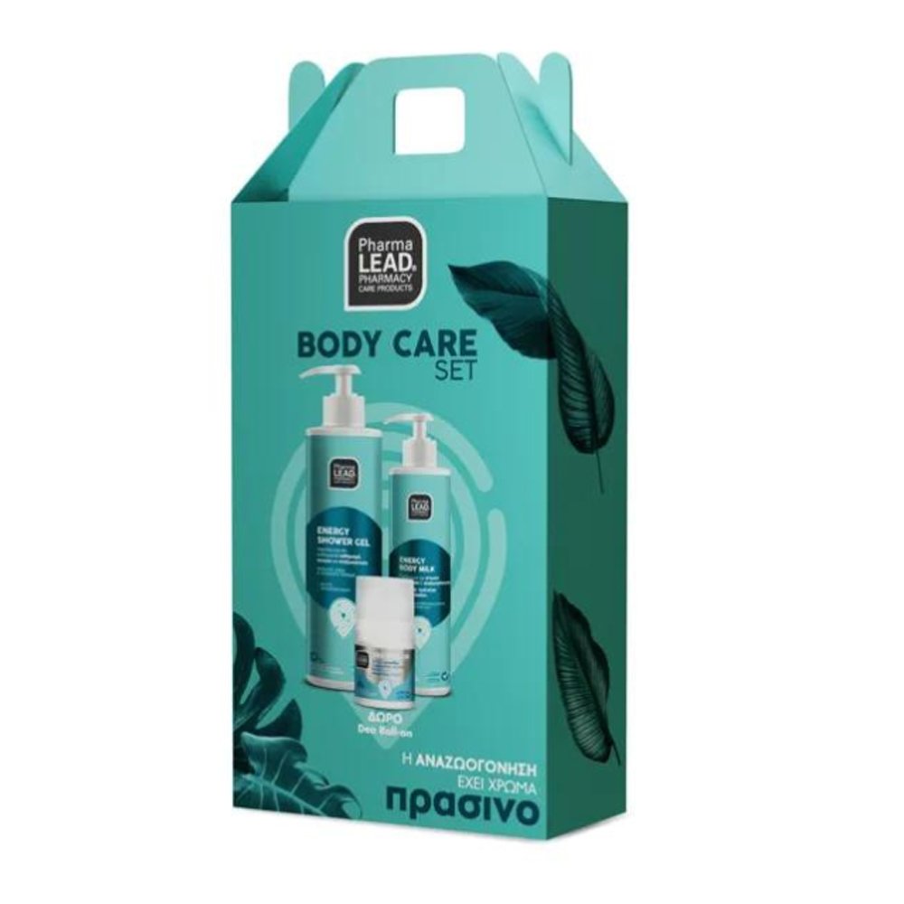 Vitorgan PharmaLead Energy Body Care Promo Περιποίησης Σώματος Shower Gel, 500ml & Body Milk, 250ml & Deo Roll-on, 50ml