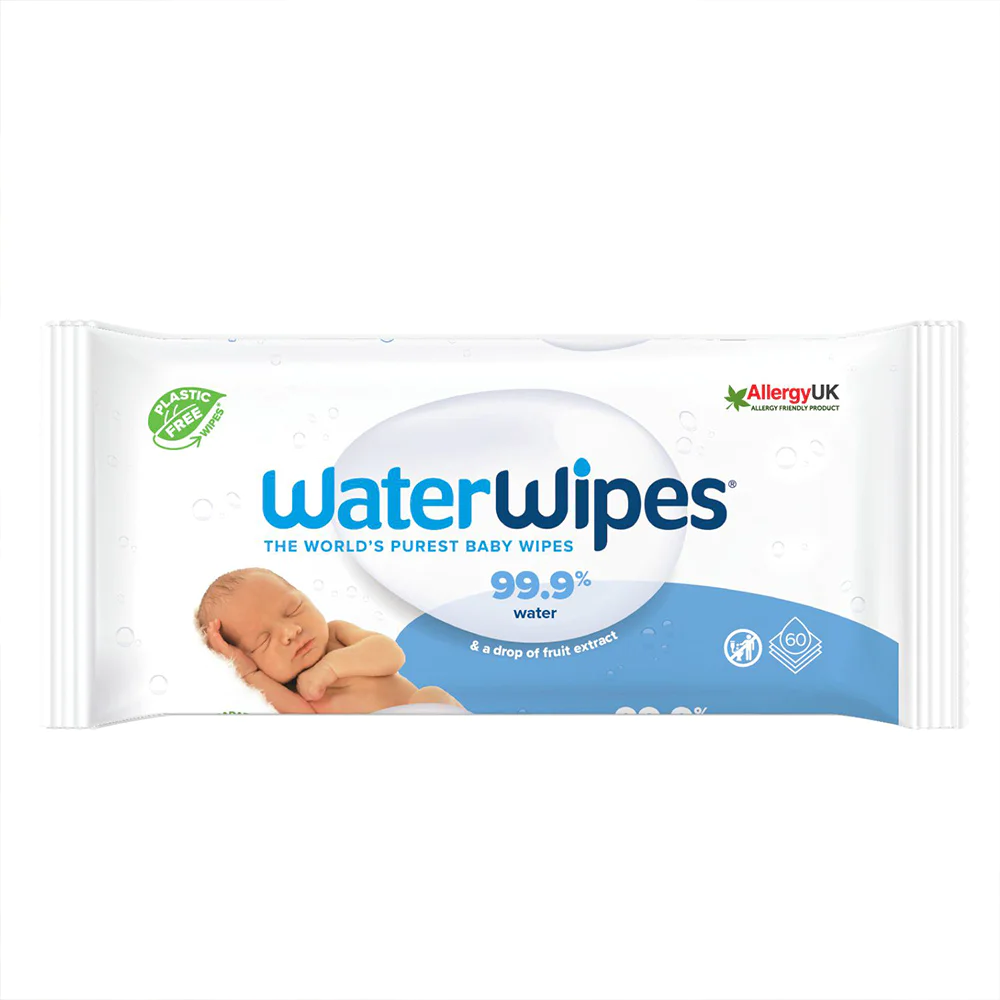 WaterWipes 100% Plastic-free Άοσμα Μωρομάντηλα, 99.9% Νερό, Ηλικίες 0+, 60τμχ WaterWipes 100% Plastic-free Άοσμα Μωρομάντηλα, 99.9% Νερό, Ηλικίες 0+, 60τμχ