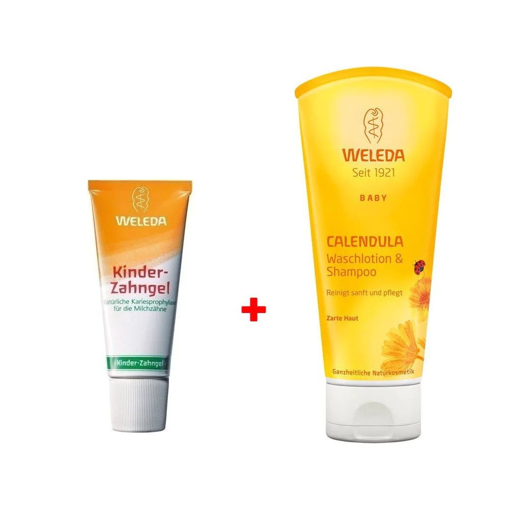 Weleda Σαμπουάν & Αφρόλουτρο Καλέντουλας 200ml + Οδοντόκρεμα για Παιδιά με Καλέντουλα 50ml Weleda Σαμπουάν & Αφρόλουτρο Καλέντουλας 200ml + Οδοντόκρεμα για Παιδιά με Καλέντουλα 50ml