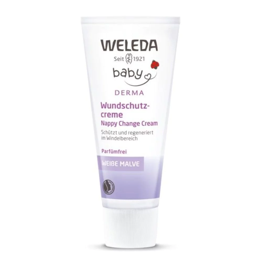 Weleda Baby Derma White Mallow Nappy Change Cream Κρέμα Αλλαγής Πάνας με Μολόχα, 50ml Weleda Baby Derma White Mallow Nappy Change Cream Κρέμα Αλλαγής Πάνας με Μολόχα, 50ml