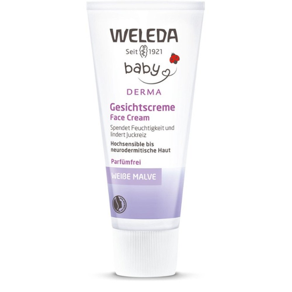 Weleda Baby Derma White Mallow Face Cream Κρέμα Προσώπου με Μολόχα, 50ml