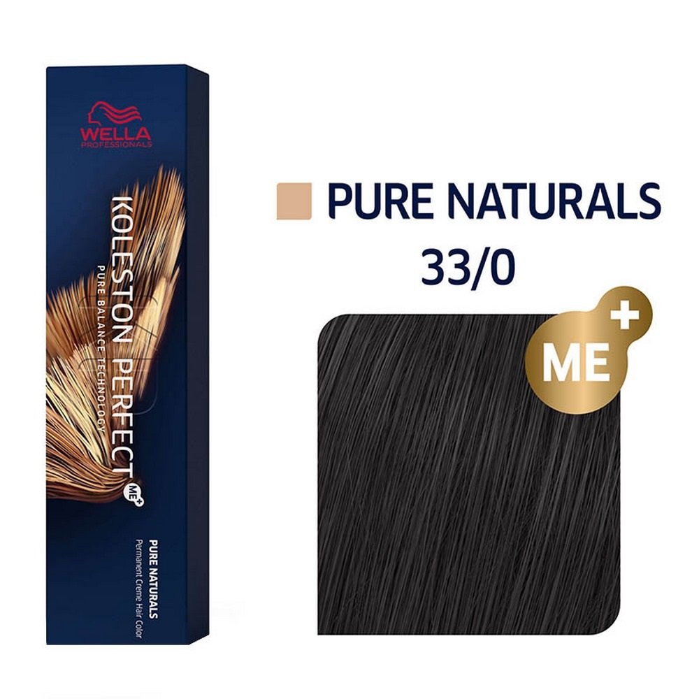 Wella Koleston Perfect Me+ Pure Naturals 33/0 Καστανό Σκούρο Φυσικό, 60ml