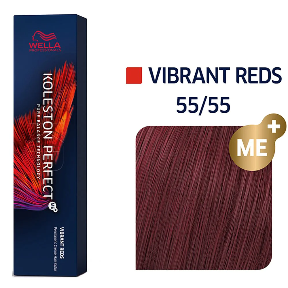 Koleston Perfect Me+ Vibrant Reds 55/55 Έντονο Καστανό Ανοιχτό Μαονί, 60ml Koleston Perfect Me+ Vibrant Reds 55/55 Έντονο Καστανό Ανοιχτό Μαονί, 60ml