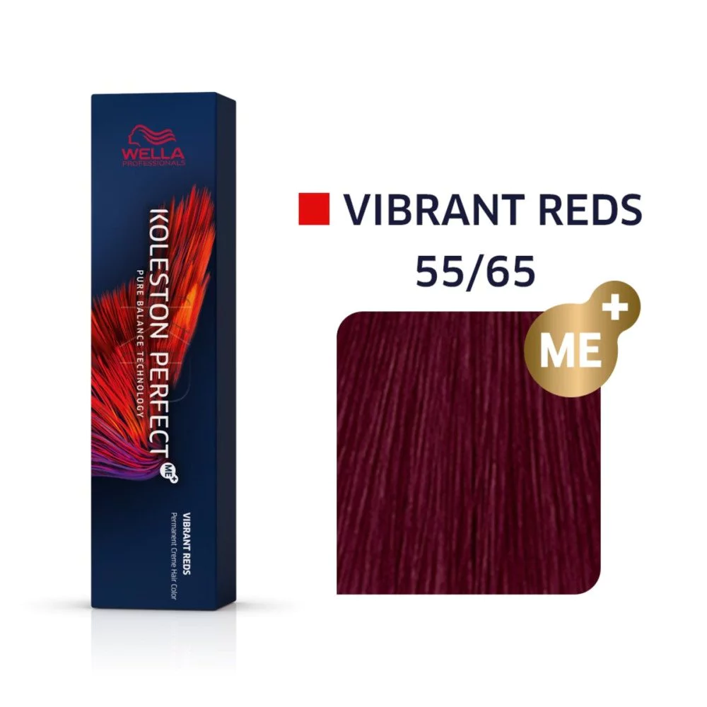 Wella Koleston Perfect Me+ Vibrant Reds 55/65 Εντονο Καστανό Ανοιχτό Βιολέ Μαονί, 60ml
