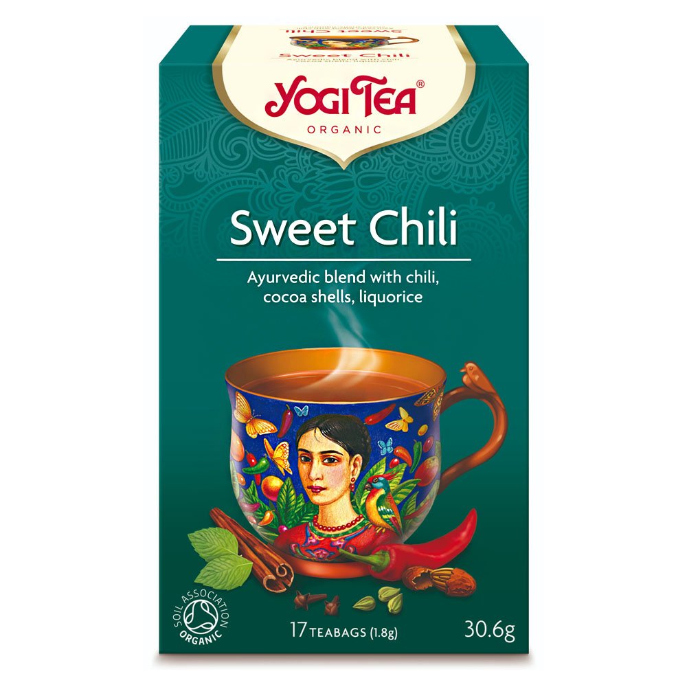 Yogi Tea Sweet Chili Τσάι Μεξικού με Τσίλι για Συγκέντρωση & Ενέργεια, 17 φακελάκια