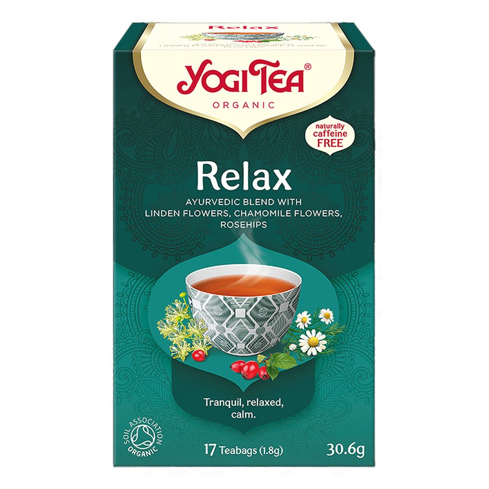 Yogi Tea Relax Τσάι Χαλαρωτικό από Χαμομήλι & Φλαμούρι, 17 φακελάκια