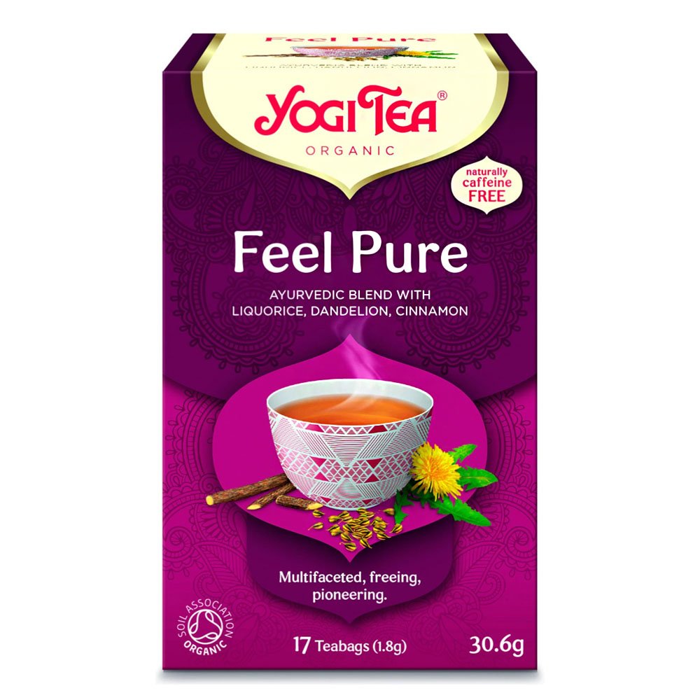 Yogi Tea Feel Pure Τσάι Αποτοξίνωσης & Απώλειας Λίπους, 17 φακελάκια