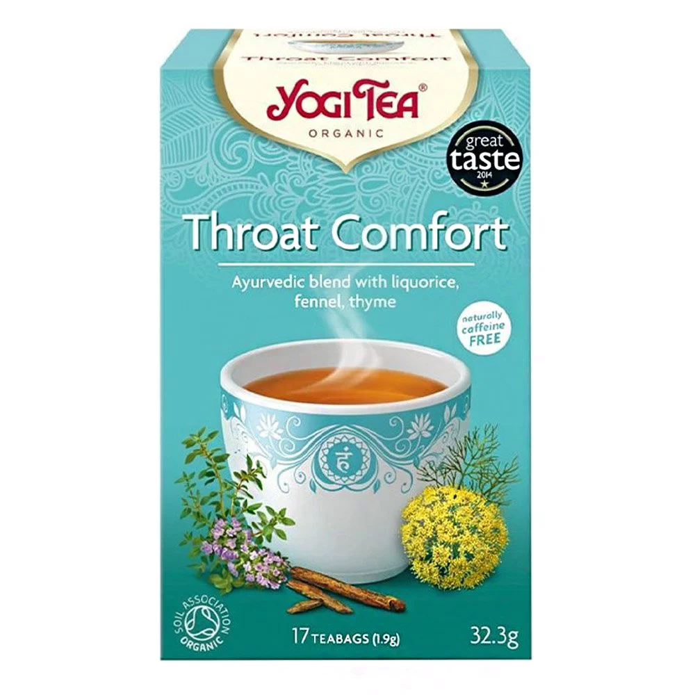 Yogi Tea Throat Comfort Τσάι για τον Λαιμό, 17 φακελάκια Yogi Tea Throat Comfort Τσάι για τον Λαιμό, 17 φακελάκια