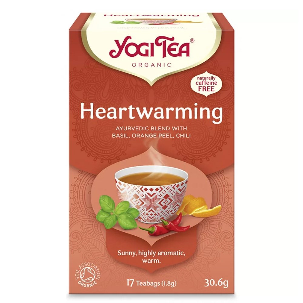 Yogi Tea Heartwarming Τσάι με Βασιλικό, 17 φακελάκια