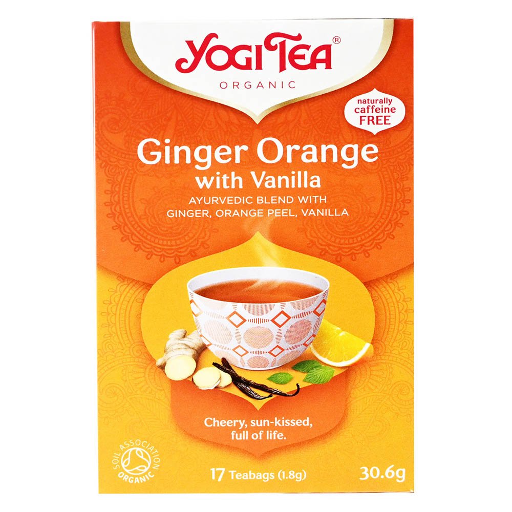 Yogi Tea Ginger Orange with Vanilla Τσάι με Γεύση Τζίντζερ & Βανίλια, 17 φακελάκια