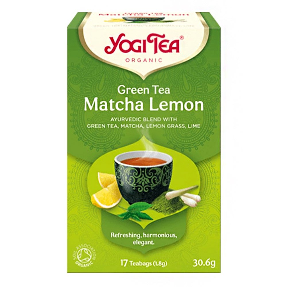 Yogi Tea Matcha Lemon Πράσινο Τσάι με Λεμόνι, 17 φακελάκια