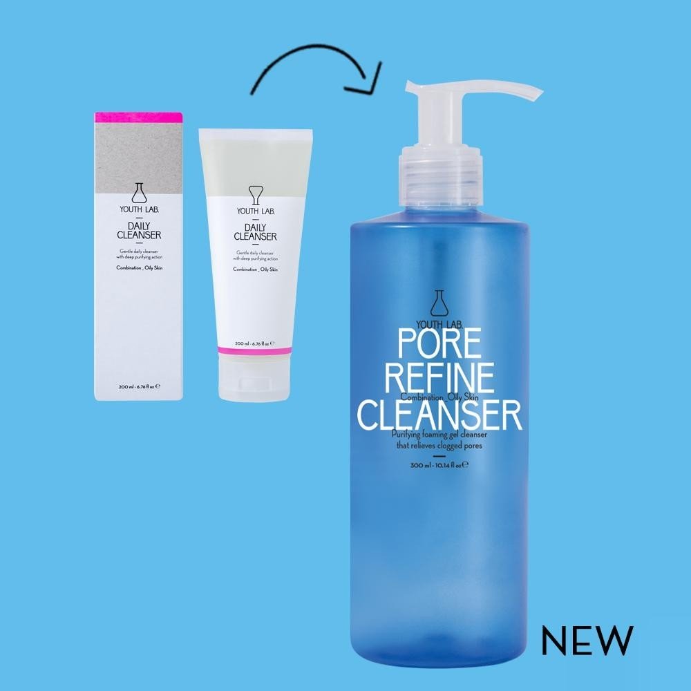 Youth Lab Pore Refine Cleanser Combination / Oily Skin,Τζελ Καθαρισμού για Ντεμακιγιάζ Προσώπου και Ματιών, για το Μικτό / Λιπαρό δέρμα, 300ml