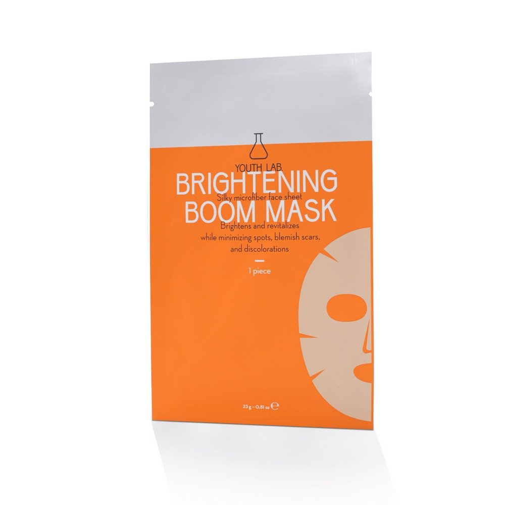 Youth Lab Vit-C Brightening Boom Mask Silky Microfiber Face Sheet Υφασμάτινη Μάσκα Προσώπου, 1τμχ   