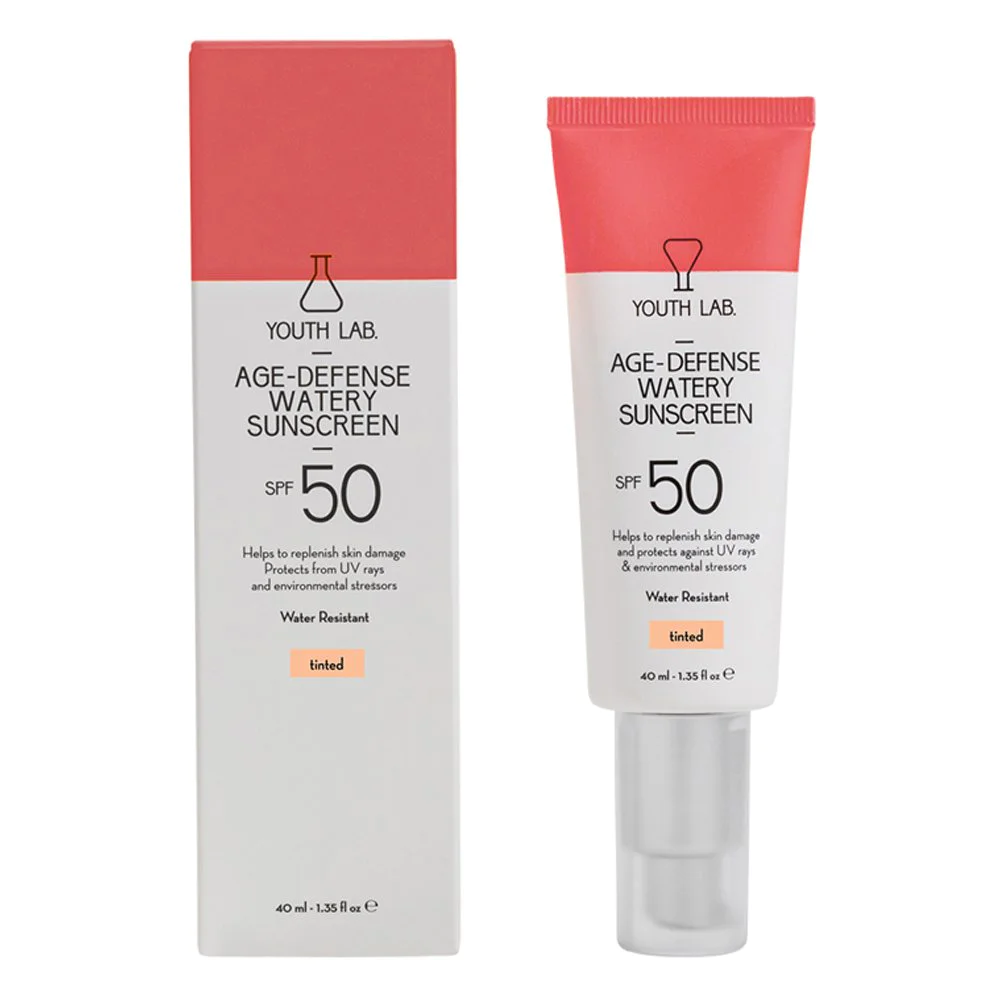 Youth Lab. Age-Defense Watery Sunscreen Αντηλιακό Προσώπου SPF50 με Χρώμα, 40ml