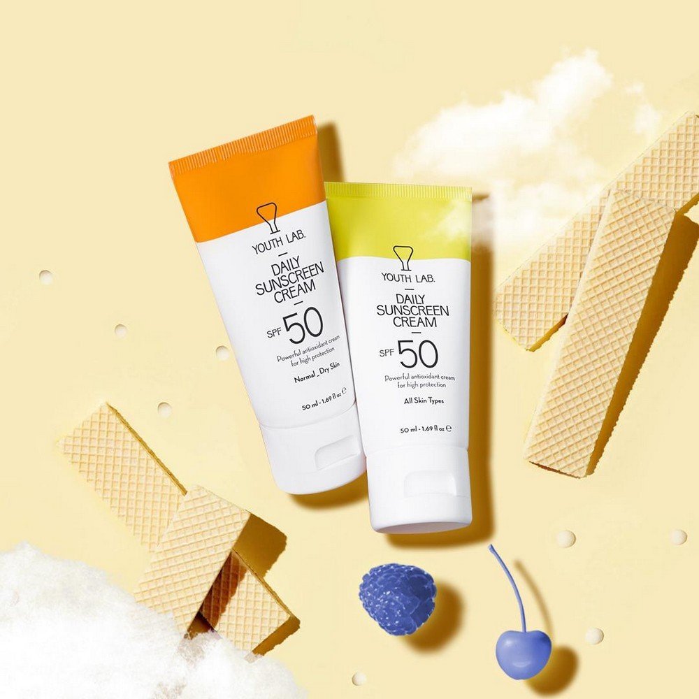 Youth Lab Daily Sunscreen Cream Non Tinted Αντηλιακή Προσώπου χωρίς Χρώμα για όλους τους Τύπους Δέρματος SPF 50, 50ml