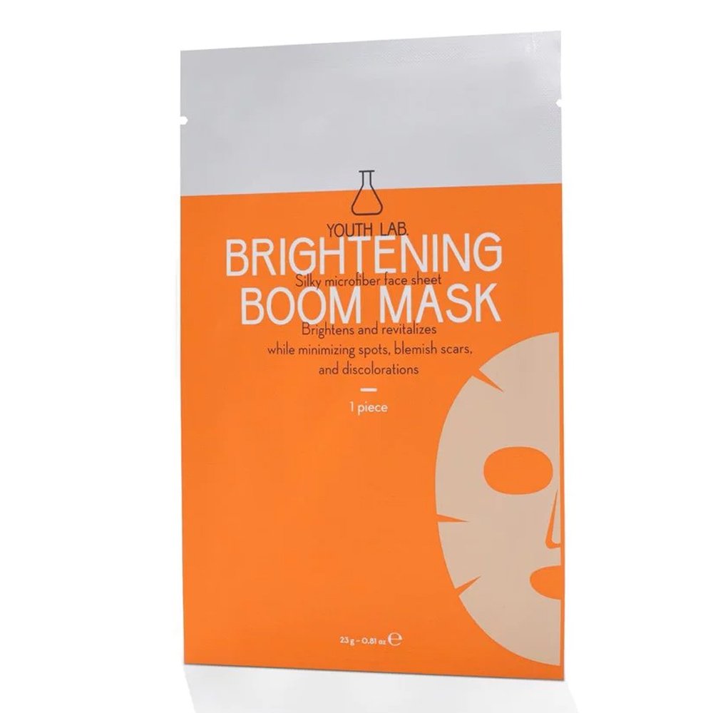 Youth Lab Vit-C Brightening Boom Mask Silky Microfiber Face Sheet Υφασμάτινη Μάσκα Προσώπου, 1τμχ   