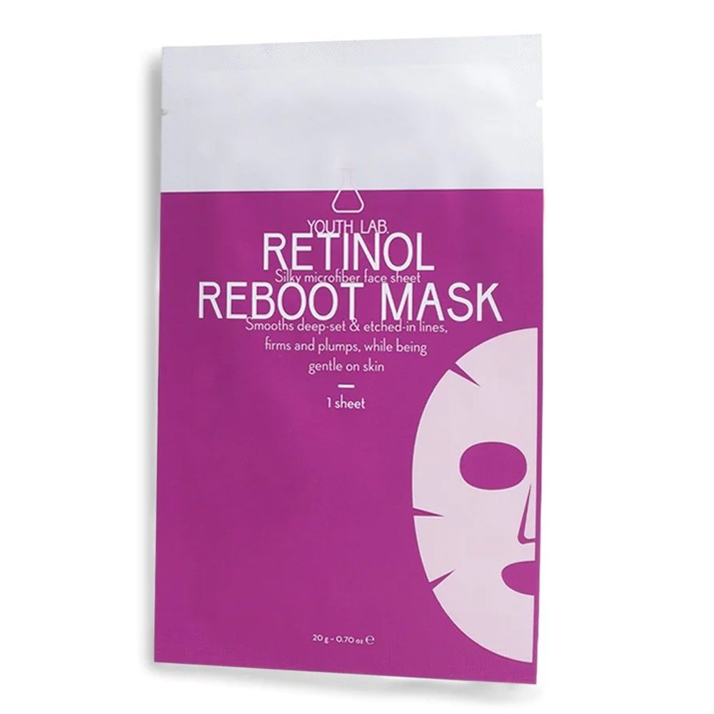 Youth Lab Retinol Reboot Mask Υφασμάτινη Μάσκα Νυκτός Προσώπου με Ρετινόλη, 1τμχ