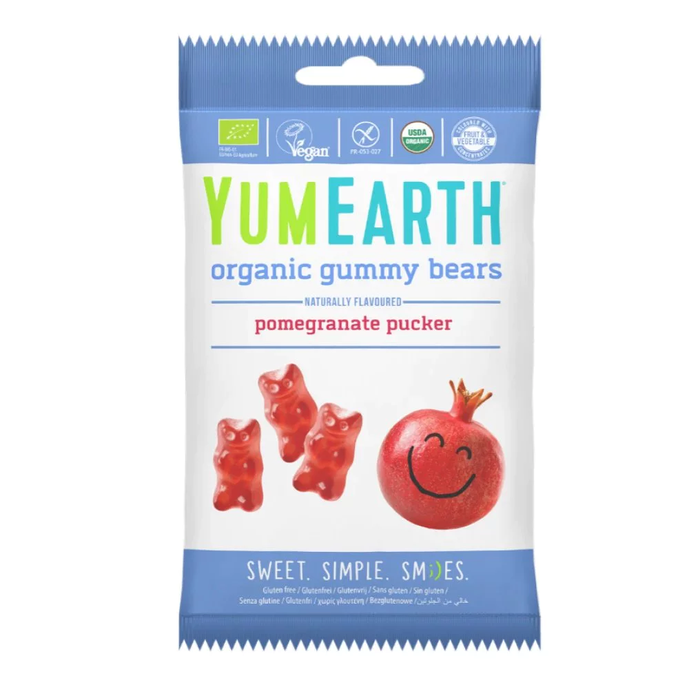Yumearth Organic Gummy Bears Βιολογικά Ζελεδάκια από Ρόδι, 50gr Yumearth Organic Gummy Bears Βιολογικά Ζελεδάκια από Ρόδι, 50gr