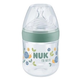 Nuk for Nature Πλαστικό Μπιμπερό Κατά των Κολικών με Δείκτη Ελέγχου Θερμοκρασίας με Θηλή Σιλικόνης Πράσινο για 0-6m, 150ml