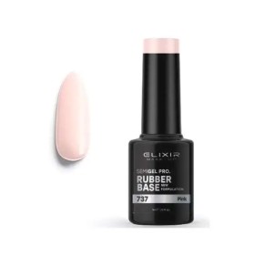 Elixir Professional Semi Gel 737 Rubber Base Pink για Ημιμόνιμο Βερνίκι Νυχιών, 5ml