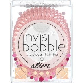 Invisibobble Slim British Royal ”Royal As Fudge” Hair Rings Λαστιχάκια Μαλλιών, 3 τμχ