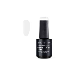 Elixir Make-up Semi Gel Ημιμόνιμο Επαγγελματικό Βερνίκι Νυχιών Νο104 White, 15ml