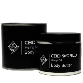 CBD World Hemp Oil Body Butter Παχύρρευστη Ενυδατική Σώματος, 200ml