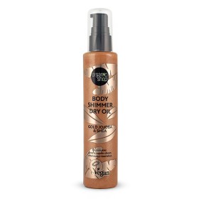 Natura Siberica-Organic Shop Body Shimmer Dry Oil, Ξηρό Λάδι Σώματος για Χρυσή Λάμψη Jojoba & Καριτέ, 100ml