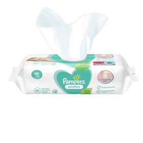 Pampers Sensitive Υποαλλεργικά Μωρομάντηλα Χωρίς Οινόπνευμα & Άρωμα, 80τμχ