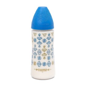 Suavinex Couture Μπιμπερό με Φυσιολογική Θηλή Σιλικόνης 360ml Μπλε