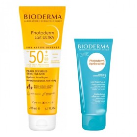 Bioderma Lait Ultra Αντηλιακό Γαλάκτωμα για το Πρόσωπο & το Σώμα Spf50+, 200ml & ΔΩΡΟ Bioderma After Sun Προσώπου Σώματος, 100ml