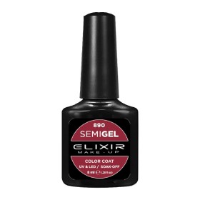 Elixir Make-up Semi Gel Ημιμόνιμο Επαγγελματικό Βερνίκι Νυχιών Νο890 Bulgarian Rose, 8ml