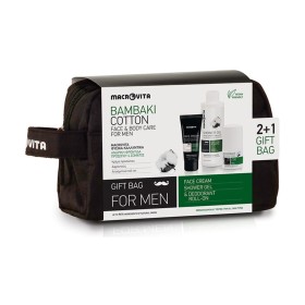 Macrovita Promo Face & Body Care For Men Ανδρική Ενυδατική Κρέμα Προσώπου, 50ml & Αφροντούς, 250ml & Αποσμητικό Roll-on, 50ml