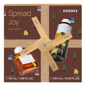 Korres Promo Set Spread Joy Black Sugar Περιλαμβάνει Eau De Toilette 50ml & Αφρόλουτρο 250ml, 1σετ