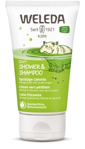 Weleda Kids 2in1 Shampoo & Body Wash Lime Παιδικό Αφρόλουτρο & Σαμπουάν 2 σε 1 με Άρωμα Δροσερό Μοσχολέμονο, 150ml