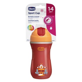 Chicco Sports Cup Κύπελλο με Καλαμάκι Σιλικόνης & Σύστημα Κλεισίματος Flip για 14m+ σε Σιελ Παραλλαγή, 266ml